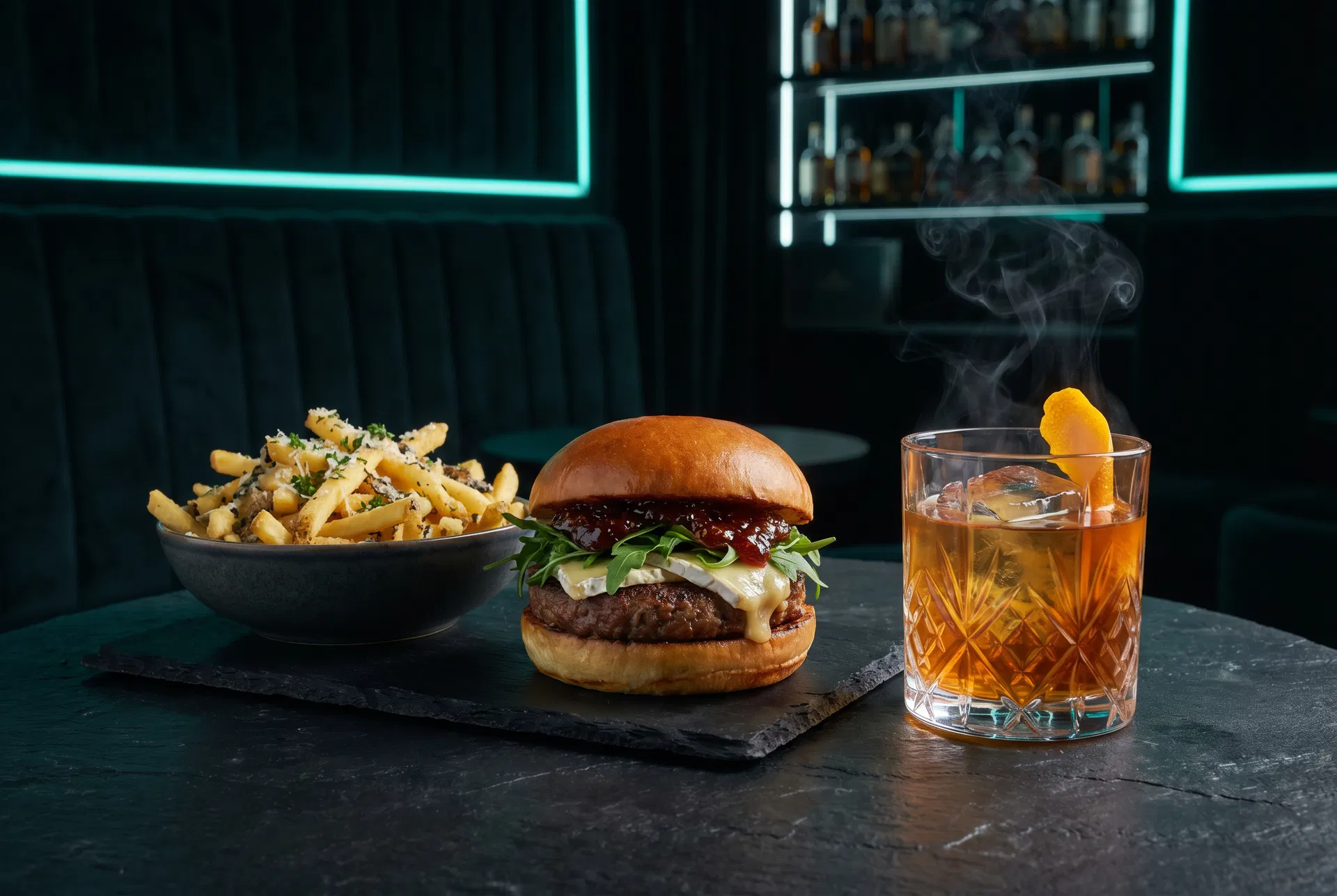 Food and cocktails
